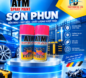 Sơn xịt ATM A299 Rose (màu hồng đậm) - ATM