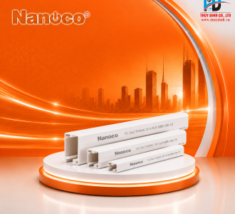Nẹp luồn dây điện vuông 50x35mm - NNV1750 - NANOCO