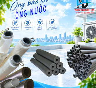 Ống Xám Bảo Ôn Ống Nước  Ø10 - Dày 10 (mm) - Cây 2m