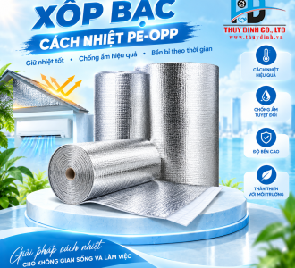 Tấm xốp bạc cách nhiệt PE-OPP (1 mặt bạc) 3 ly - (100m / Cuộn) (1)