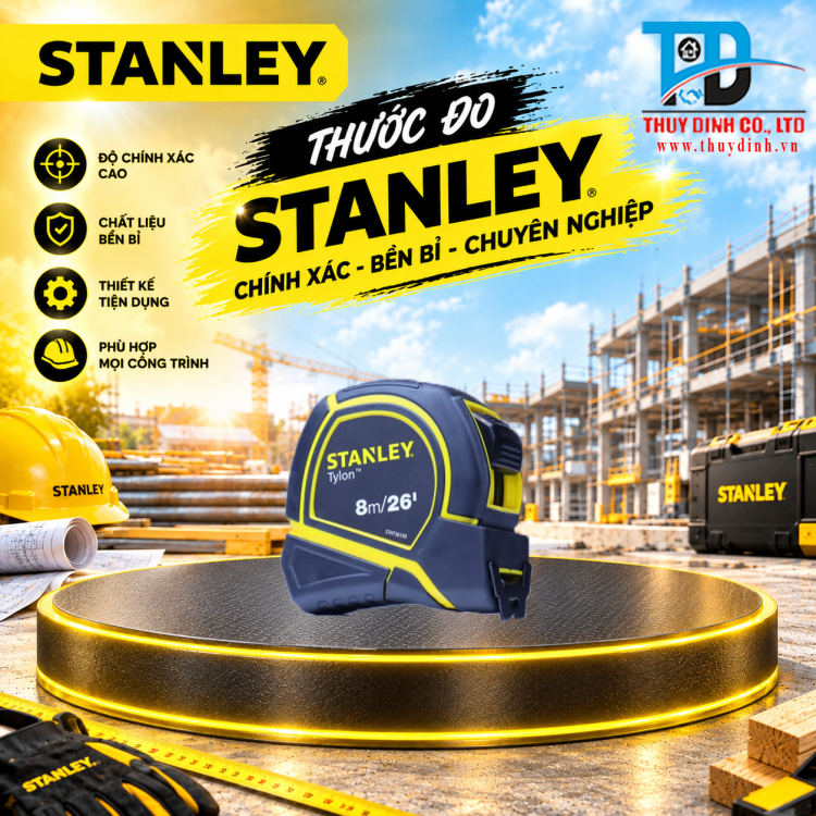 Thước cuộn thép Tylon 8m (STHT36195) - STANLEY