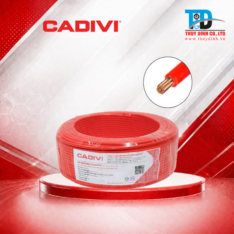 Dây điện hạ thế 1,5mm2 CV-1,5-0,6/1kV - CADIVI