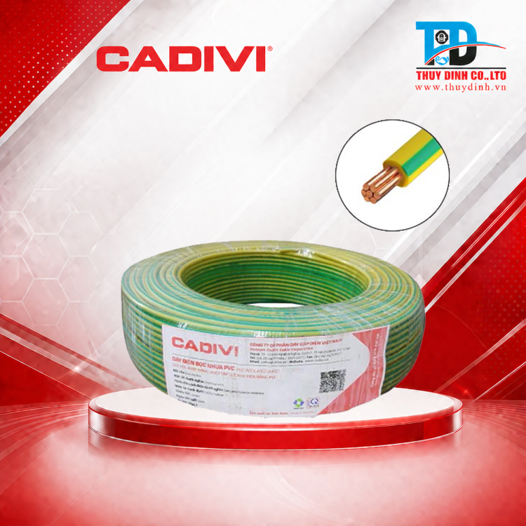 Dây điện hạ thế 2mm2 CV-2 (7/0,6) - 600V (JIS C 3307) - CADIVI