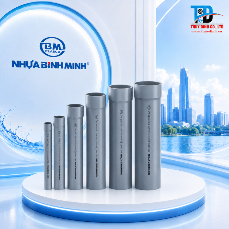 Ống nhựa uPVC D114x4.5mm PN9 - BÌNH MINH