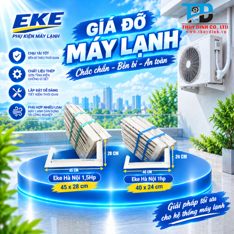 EKE Máy Lạnh 1,5Hp - 4,5 tấc,  dày 2mm - EKE HÀ NỘI