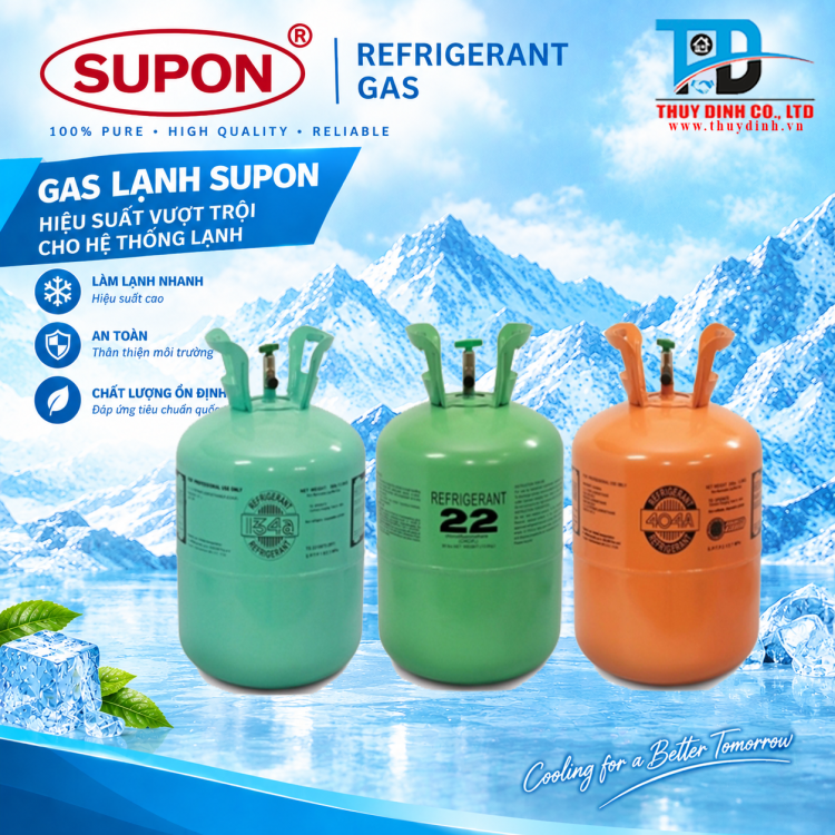 Gas Lạnh Điều Hòa R404a (Loại 10.9Kg) - SUPON