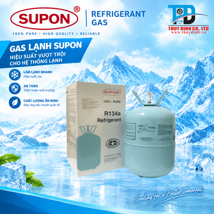 Gas Lạnh Điều Hòa R134a (Loại 13.6Kg) - SUPON