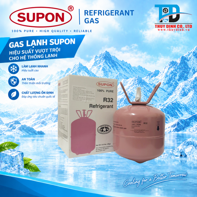 Gas Lạnh Điều Hòa R32 (Loại 3.0Kg) - SUPON