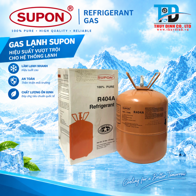 Gas Lạnh Điều Hòa R404a (Loại 10.9Kg) - SUPON