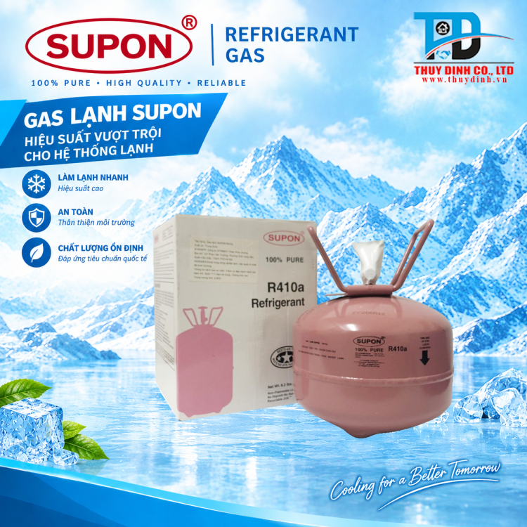 Gas Lạnh Điều Hòa R410a (Loại 2.8Kg) - SUPON