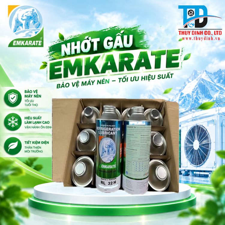Nhớt lạnh Lon 1 Lít - RL 32H - EMKARATE
