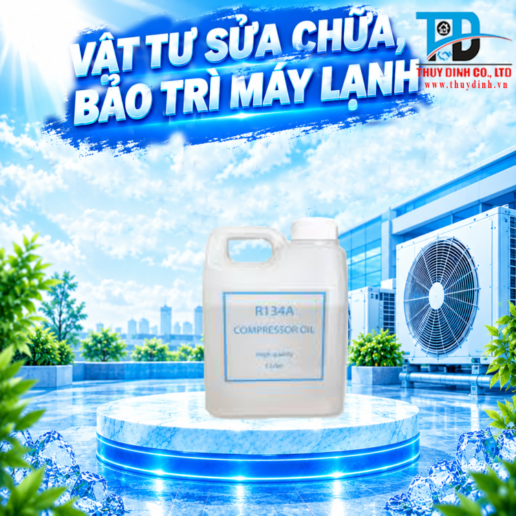 Nhớt trắng R134a (Dầu lạnh chuyên dụng R134a) Tủ Lạnh  -  1 Lít