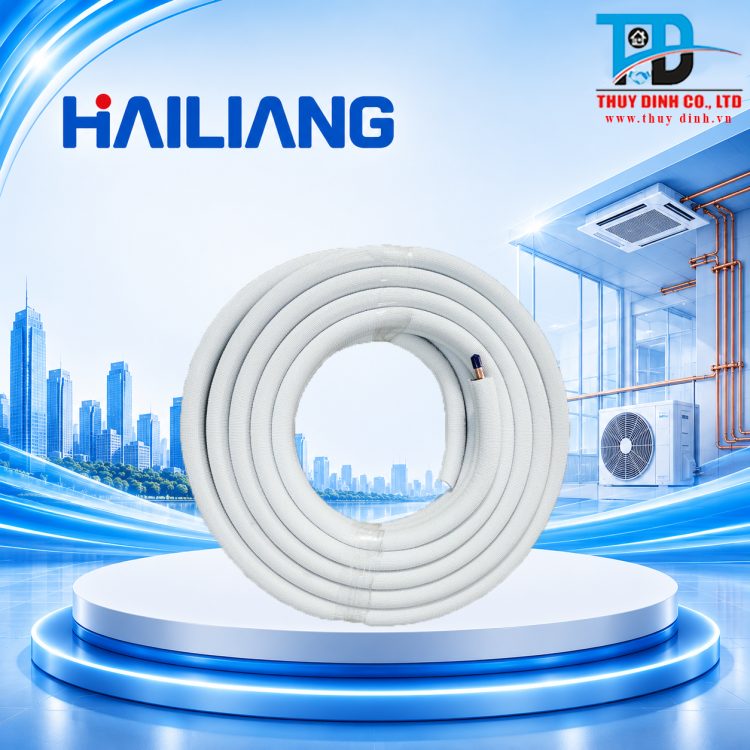 Ống Đồng Luồn Ống Gen 9.52+19.05 x 0.81 (Cuộn 15m) - HAILIANG
