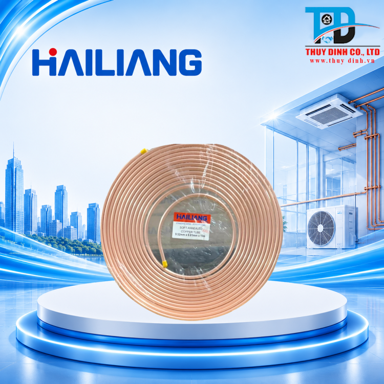 Ống Đồng Điều Hòa D6.35x0.71 (Cuộn 15m)   - HAILIANG