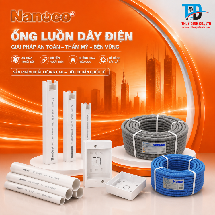Ống luồn dây điện tròn Ø32mm - FPC32 (750N)  - NANOCO