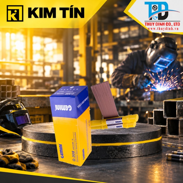 Que hàn inox 2.5mm Loại 1Kg - (Gemini G-308-2.5) - KIM TÍN