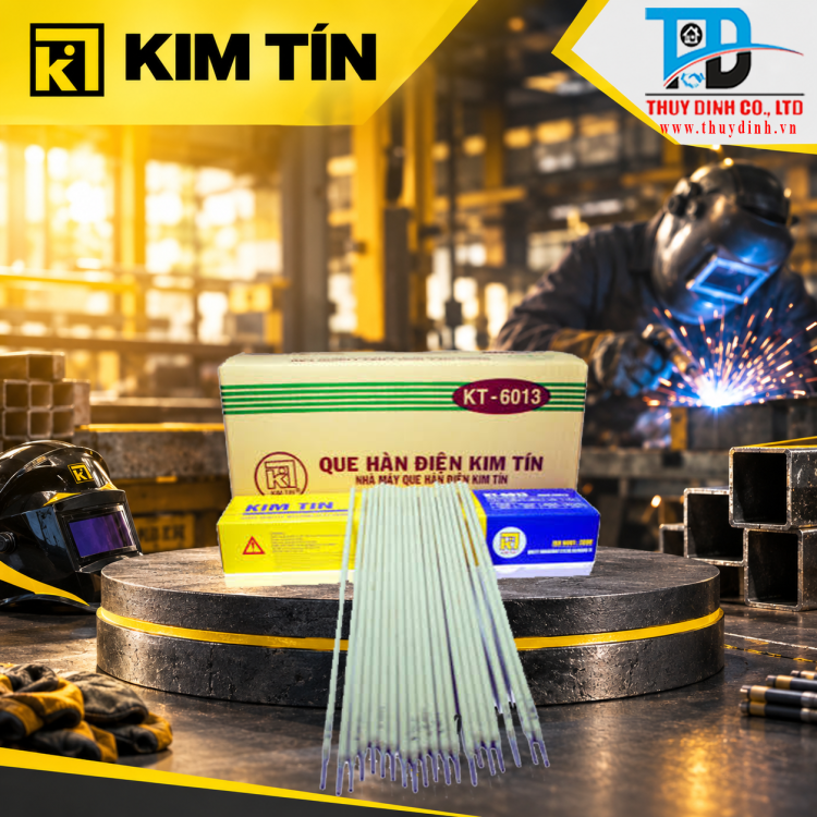 Que hàn sắt 3.2mm Loại 5Kg (KT-6013-3.2) - KIM TÍN