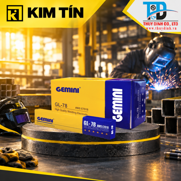 Que hàn thép carbon thấp 3.2mm Loại 5Kg (GL78) - KIM TÍN