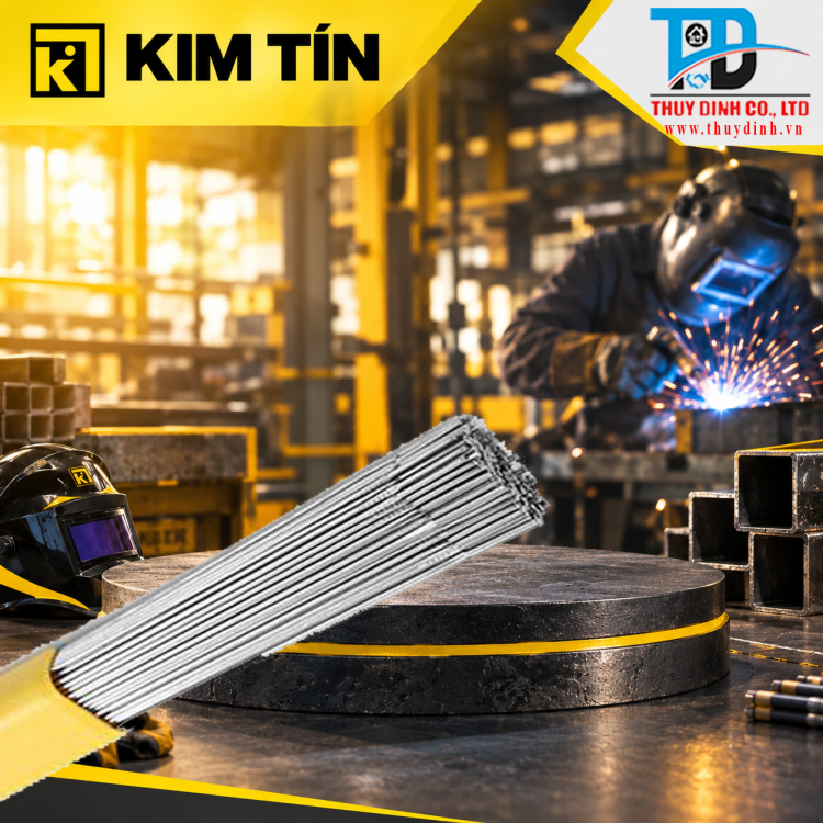 Que hàn TIG thép 2.4mm Loại 5Kg (Gemini ER-70S6-2.4) - KIM TÍN